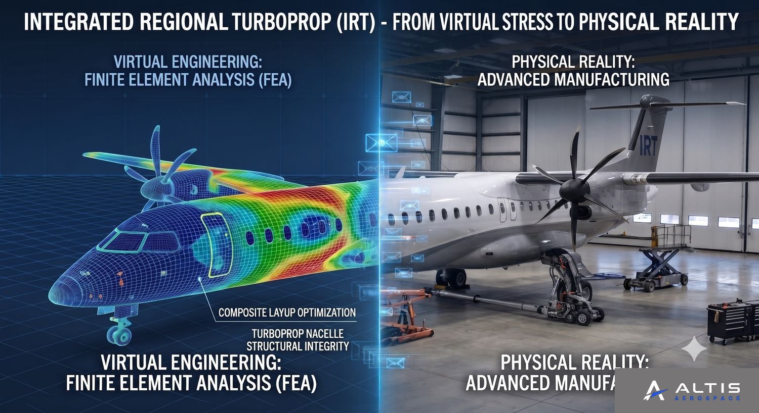 ALTIS IRJ — from finite element analysis to physical aircraft manufacturing