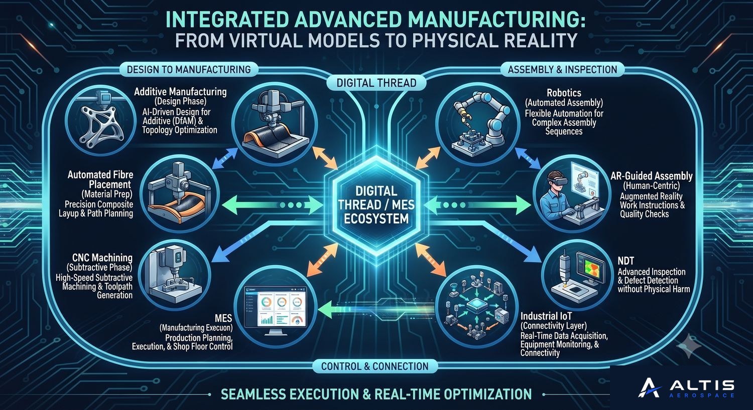 Integrated advanced manufacturing — from virtual models to physical reality
